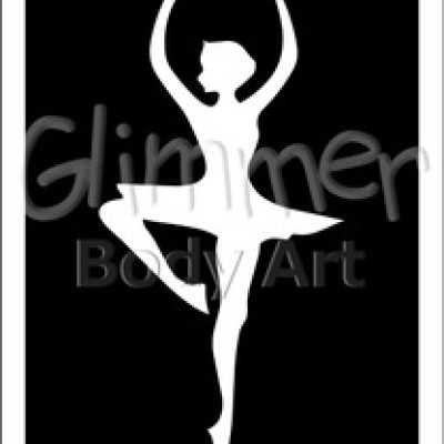 Glitter tattoo 060 Ballerina Pack Of 5 